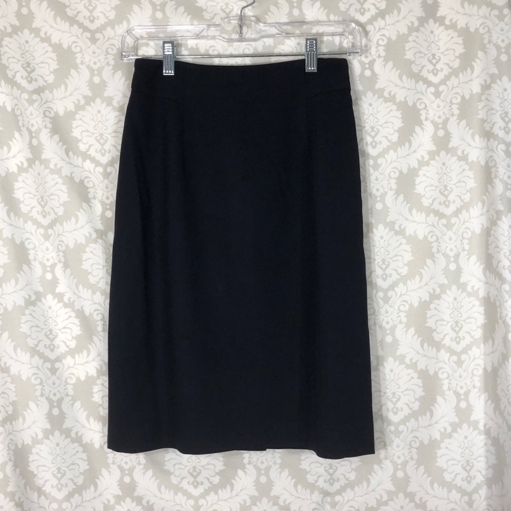 Vtg Deep Blue Tahari Pencil Skirt 6